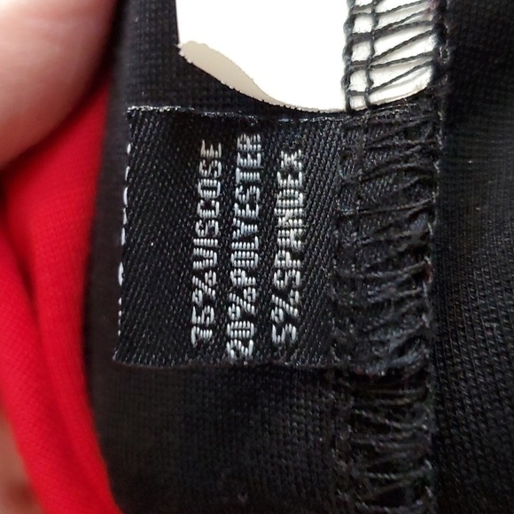 Lynn Ritchie- Womens Red & Black Color block Slimming Dress Sz.Small - Picture 5 of 5